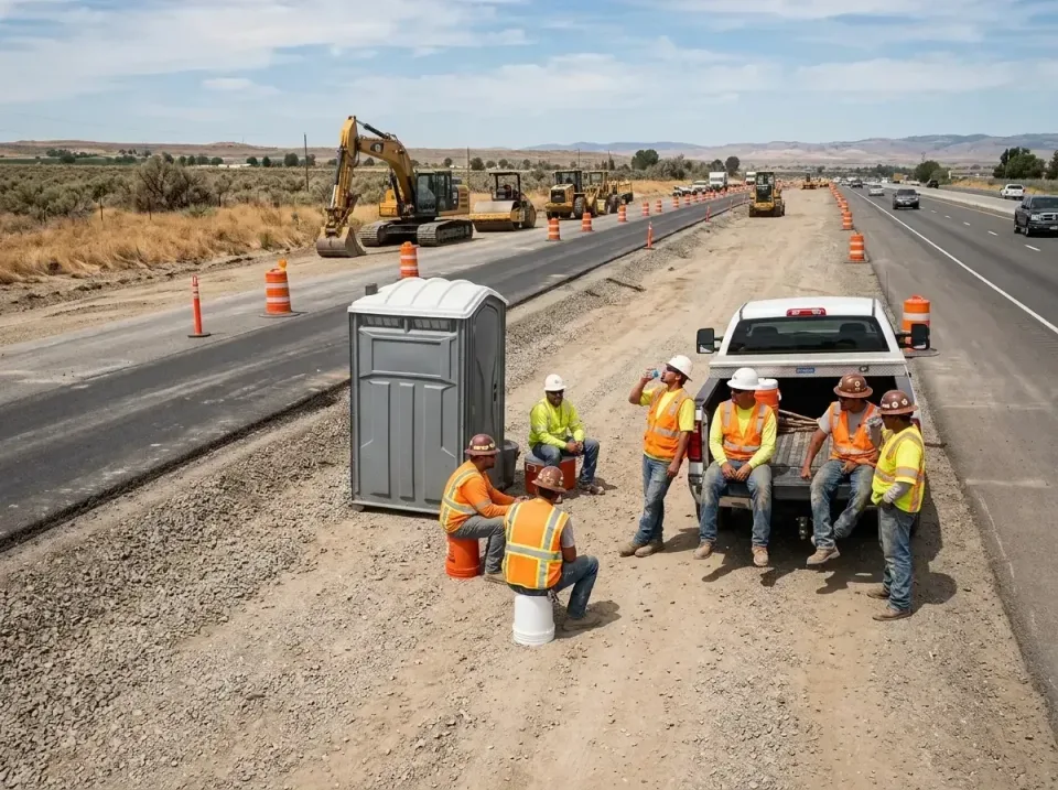 highway-road-construction-crew-007 — frequently asked questions, Porta Potty and Restroom Rentals in Astoria, OR